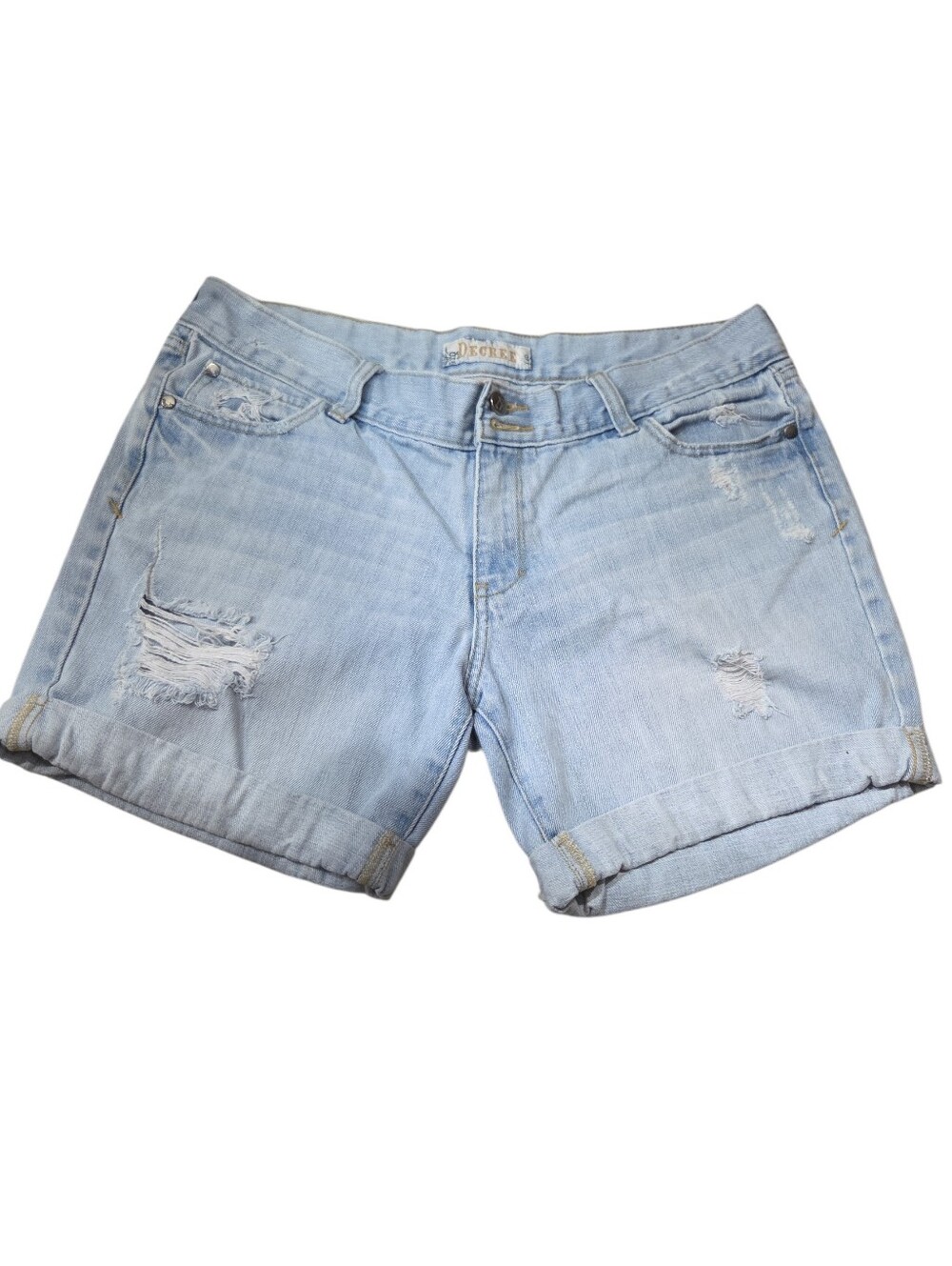 Decree Womens Distressed Jean Shorts..13